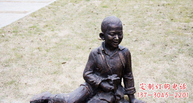 山西儿童景观铜雕