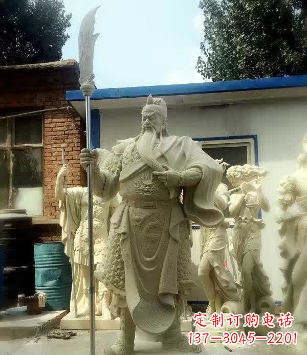 山西古代关公石雕