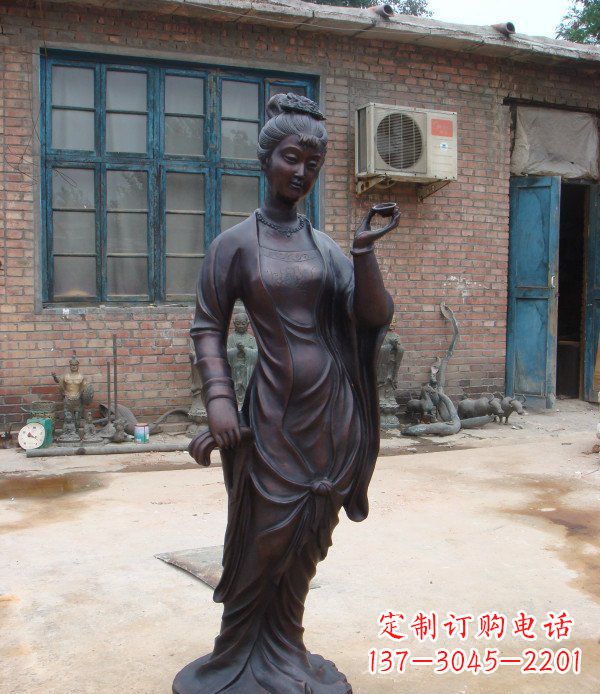 山西中领雕塑精美美女铜雕