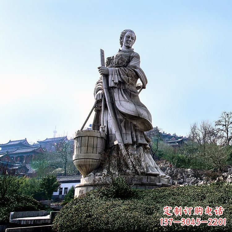 山西浪漫古典,文姜古装美女雕塑