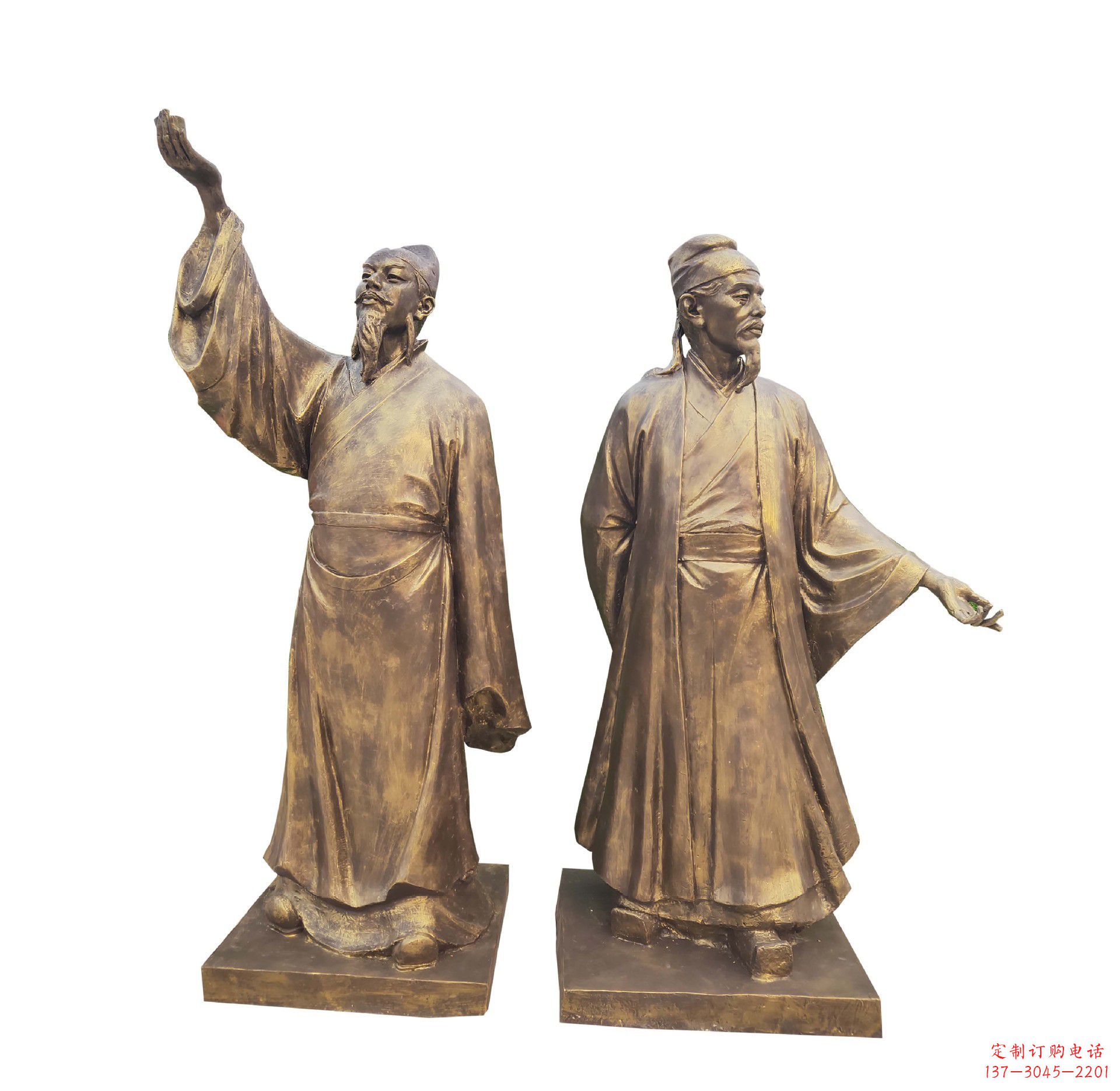 山西中领雕塑-传承古代文人雅士李白雕塑