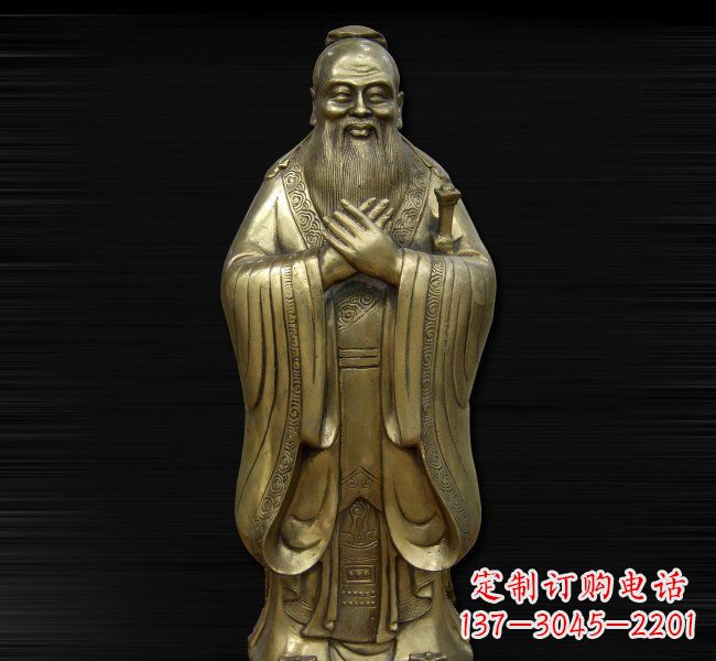 山西依德行者·古代名人铸造孔子雕塑