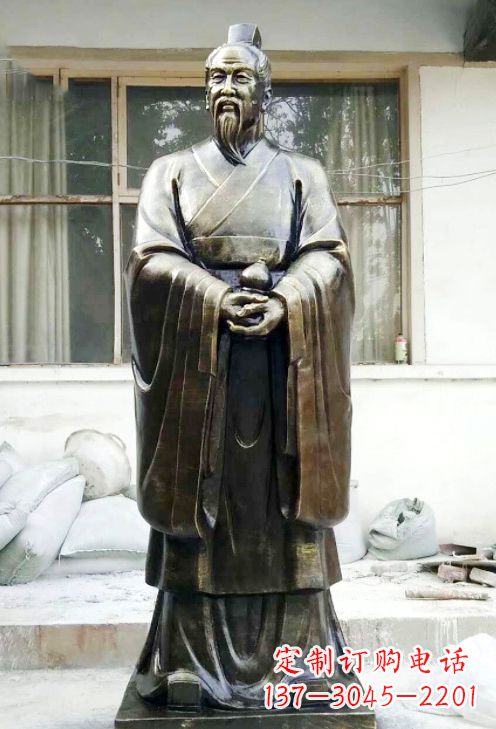 山西精美扁鹊铜像,精雕细琢,展现古典之美