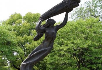 山西女娲补天铜雕艺术品
