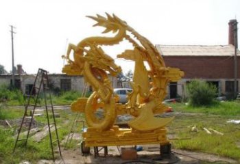 山西产品名称“象征吉祥，唤醒美好——中领雕塑铜雕龙凤呈祥”