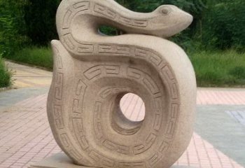山西砂岩动物蛇雕塑