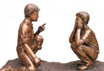 山西专业定制小品铜雕-尊贵的雕塑男孩