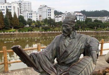 山西匠心打造的肖像诸葛亮雕塑