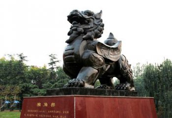 山西独角兽雕塑，释放公正之美