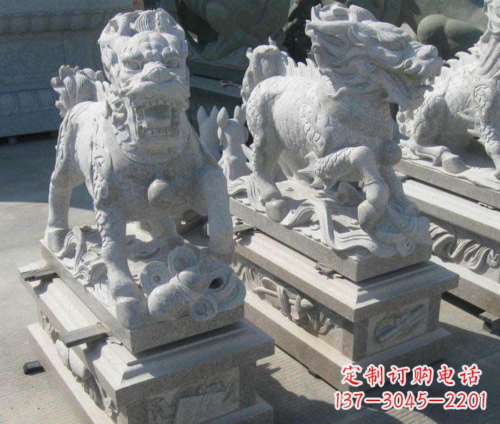 山西优质古代神兽麒麟石雕