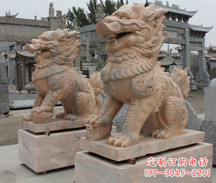 山西尊贵的古典麒麟雕塑