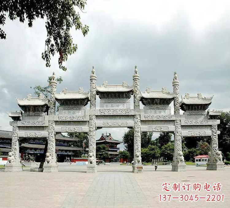山西古代石牌坊雕塑