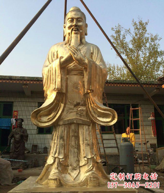 山西孔子铜雕--象征传统智慧的艺术