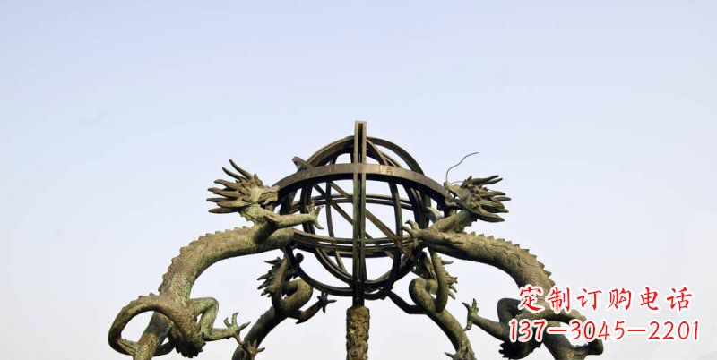 山西传承中国古代文化,浑天仪铜雕——让精致的往事重现
