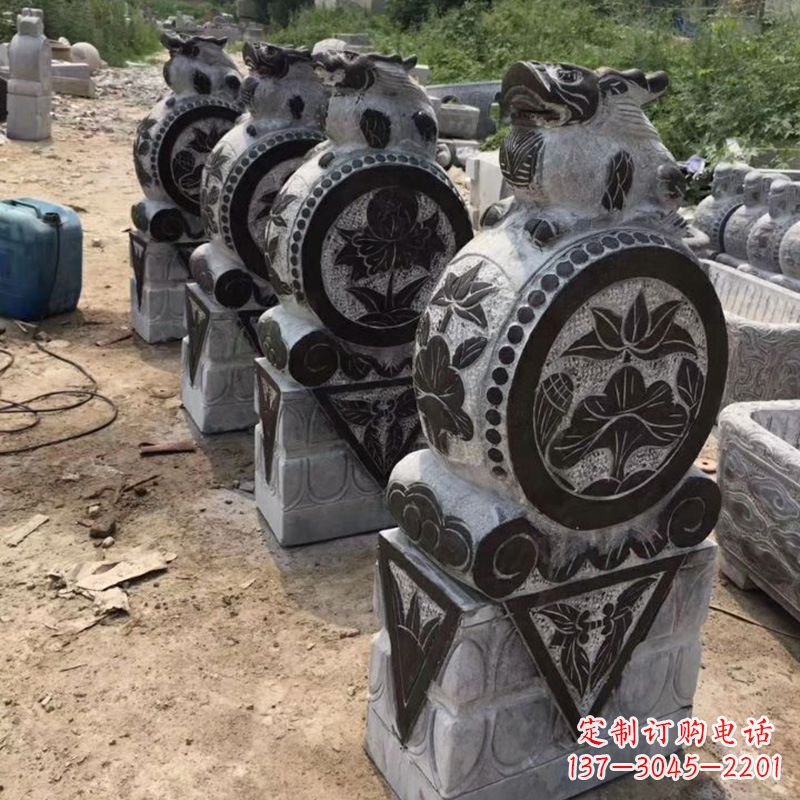 山西定制古典门墩雕塑,展现古典文化精髓