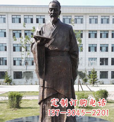 山西传承古代珍贵文化—祖冲之铜雕塑