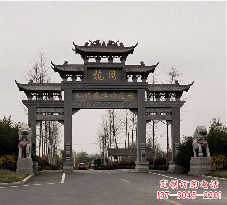 山西品质精湛的古石牌坊雕塑