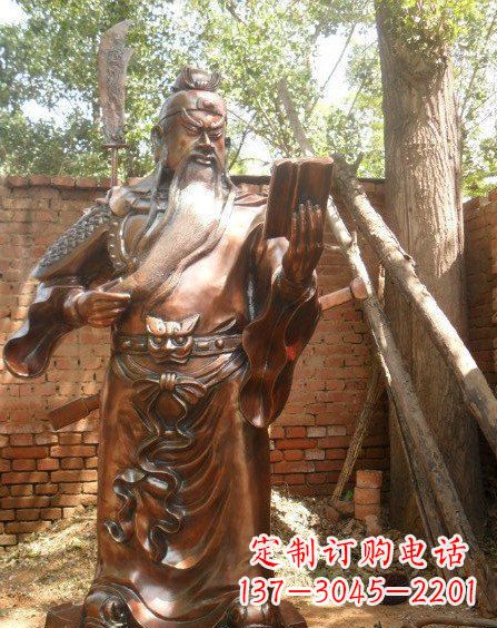 山西全新关公铜雕,让你的收藏更个性!