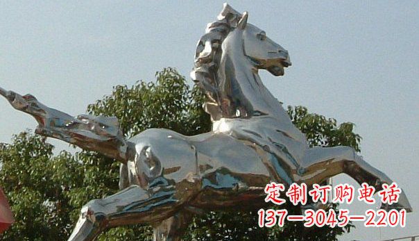 山西精美不锈钢奔马雕塑