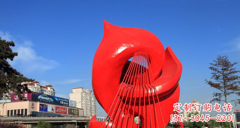 山西广场不锈钢抽象海豚雕塑