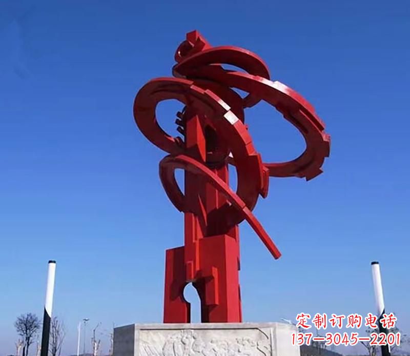 山西飘带不锈钢抽象雕塑