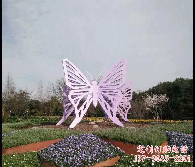 山西中领雕塑厂家精美不锈钢蝴蝶雕塑