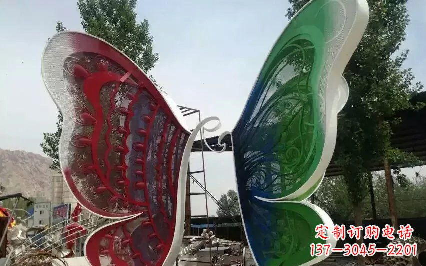 山西精美不锈钢蝴蝶雕塑