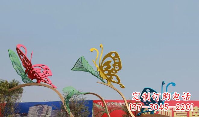 山西广场不锈钢蝴蝶雕塑