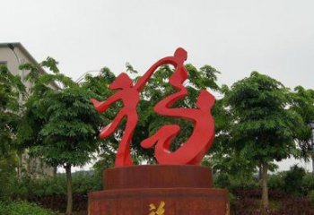 山西精致大气的不锈钢抽象福字雕塑