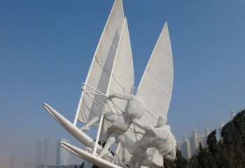 山西不锈钢帆船比赛运动雕塑