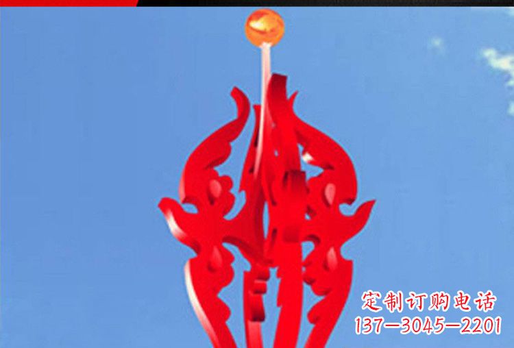 山西中领雕塑:唯美飘拂的不锈钢火苗雕塑