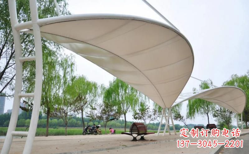 山西广场不锈钢凉亭雕塑