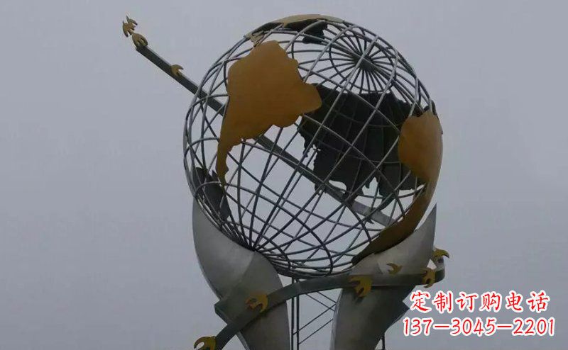 山西不锈钢大地手托雕塑