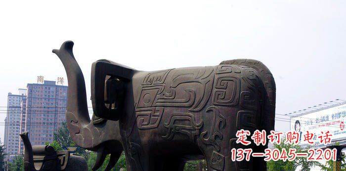 山西中领雕塑|大象铜雕塑