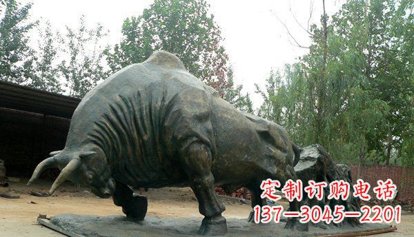 山西铜雕牛雕塑-领雕塑定制