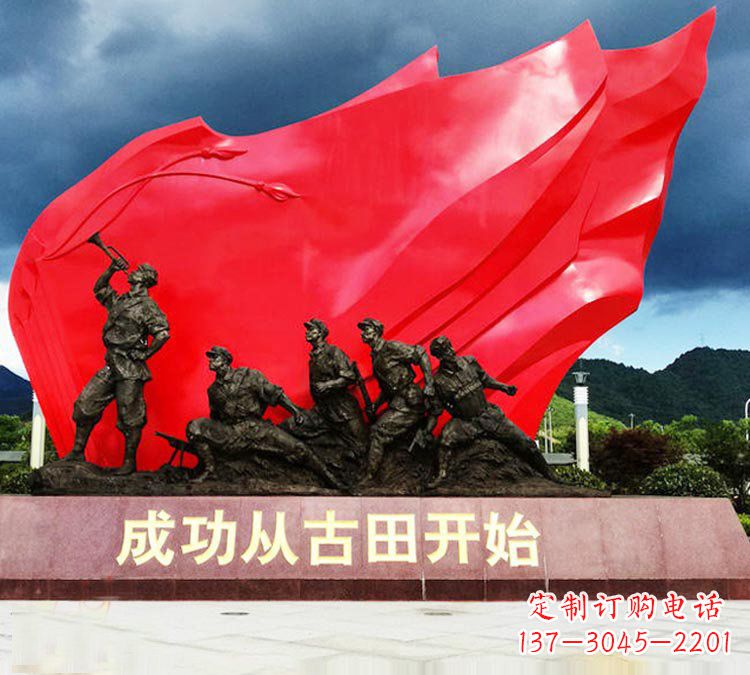 山西专业打造精美战士铜雕