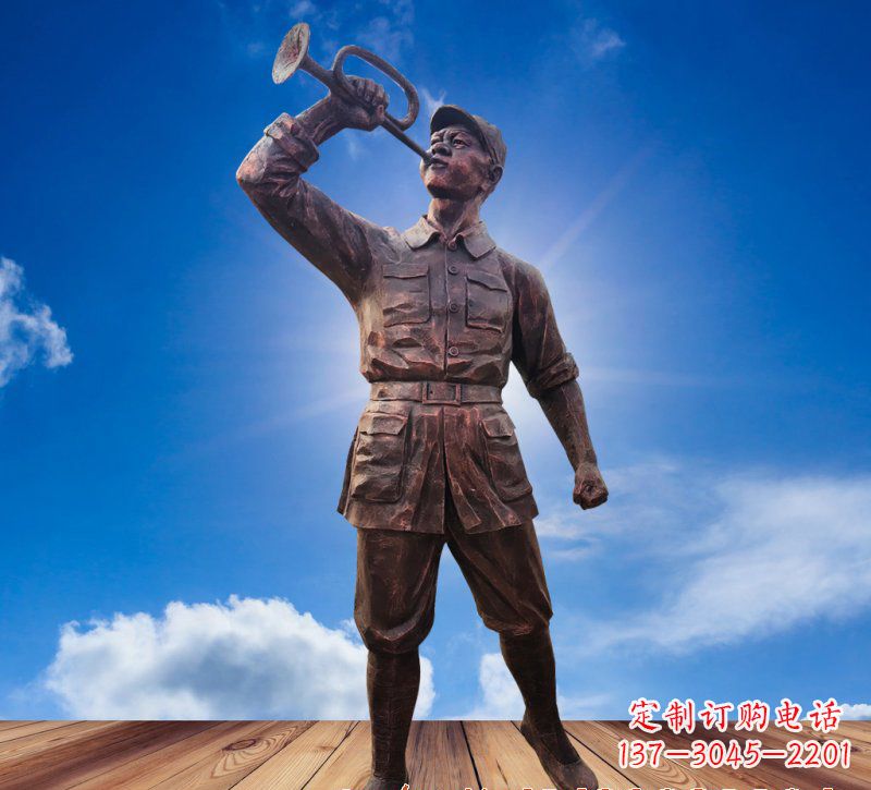 山西领雕塑:具有历史意义的红军铜雕