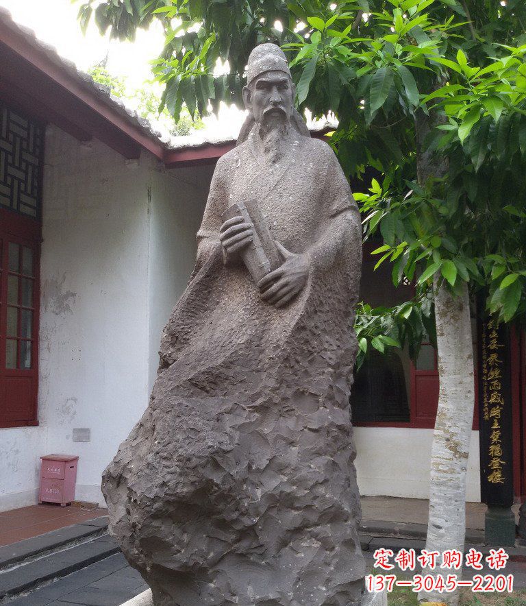 山西领先时代的名人铜雕