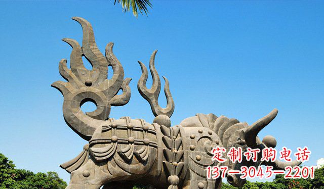 山西铜牛雕塑,精致美观的热带雕塑