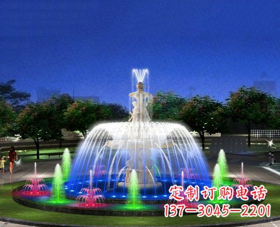 山西广场景观大型喷泉石雕 (2)