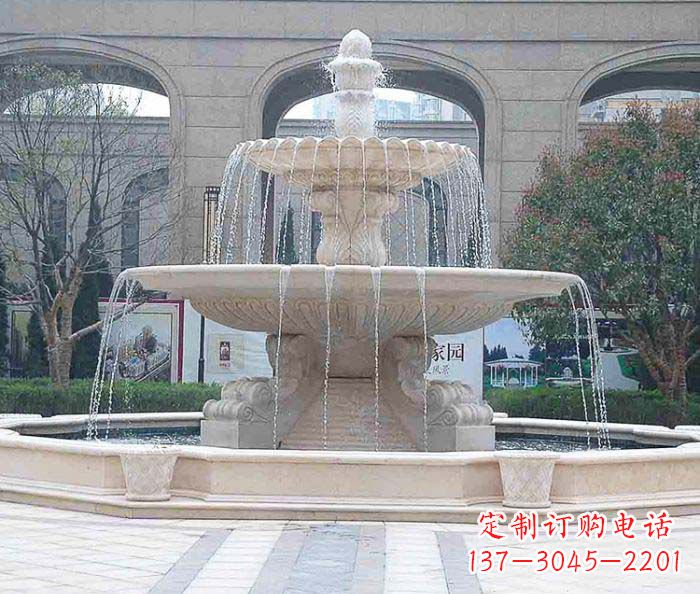 山西广场景观大型喷泉石雕