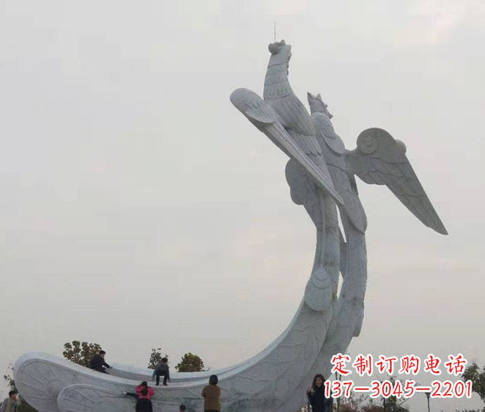 山西中领雕塑:凤凰石雕,精美瑰丽的艺术品