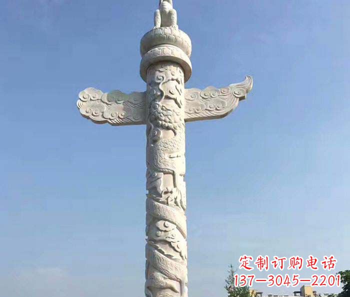 山西广场景观华表石雕
