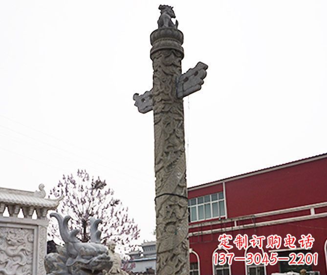 山西广场景观盘龙柱石雕 (6)