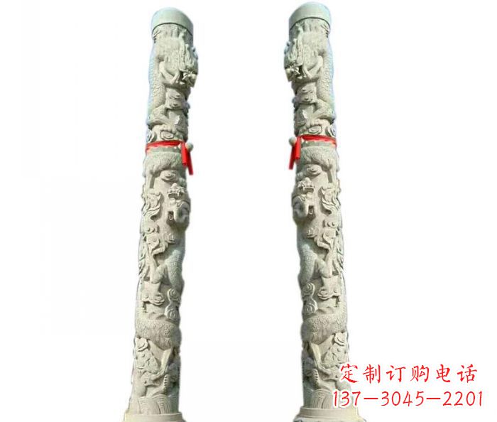 山西时尚的盘龙柱石雕,给你不一样的空间