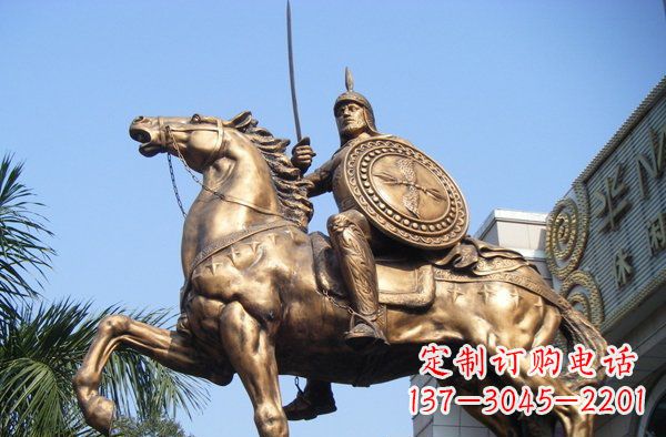 山西广场罗马战士人物景观铜雕