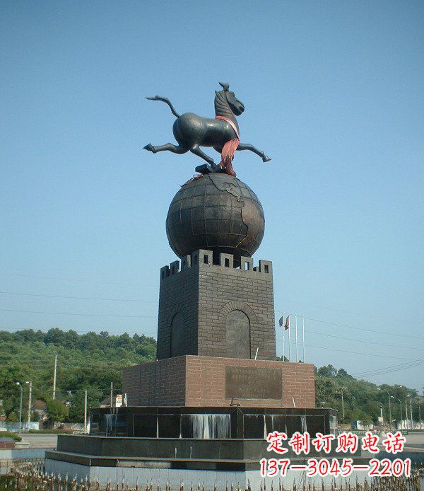 山西地球城市景观铜雕,永恒传承着历史记忆