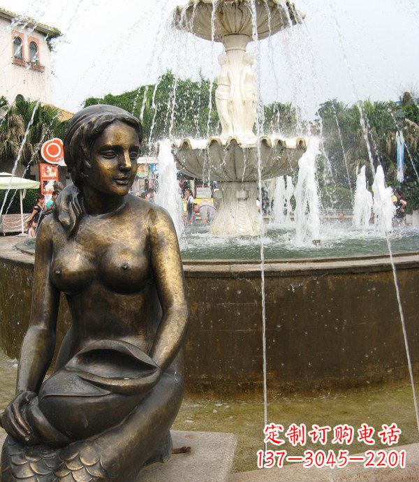 山西海螺景观铜雕展现经典之美