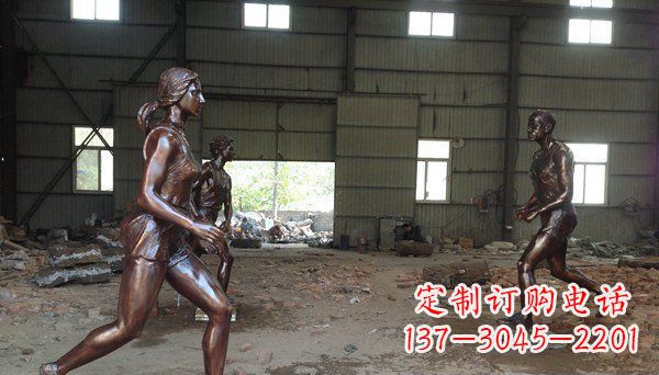 山西专为你而立!雕刻优雅女生铜雕