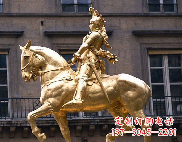 山西广场骑马凯撒大帝人物铜雕